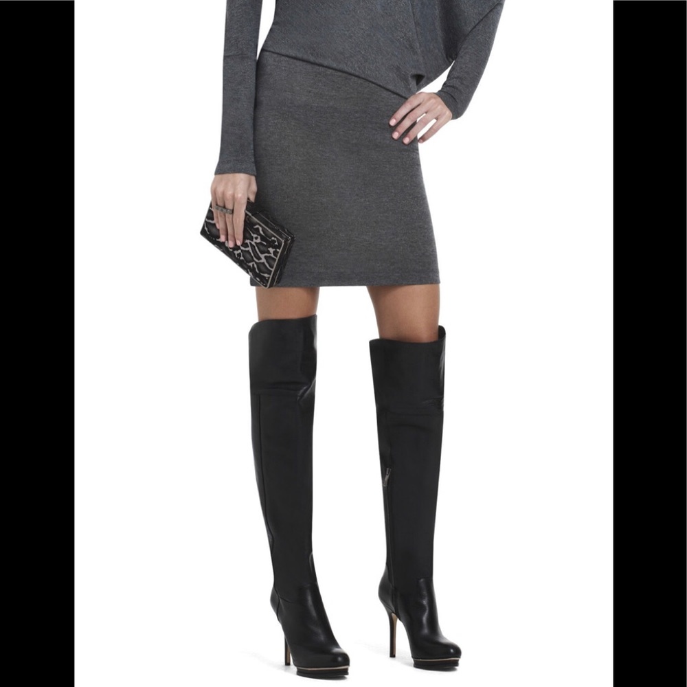 BCBG Max Azria Suede Knee High Boots 9